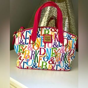 Dooney and Burke rainbow retro ruby bag